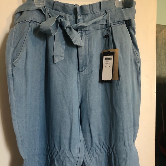 Vero Moda Paperbag Denim Pants - Picture 7 of 15